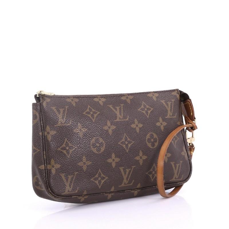 Black Louis Vuitton Pochette Accessoires Monogram Canvas
