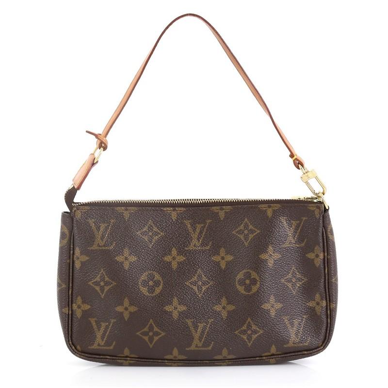 Black Louis Vuitton Pochette Accessoires Monogram Canvas