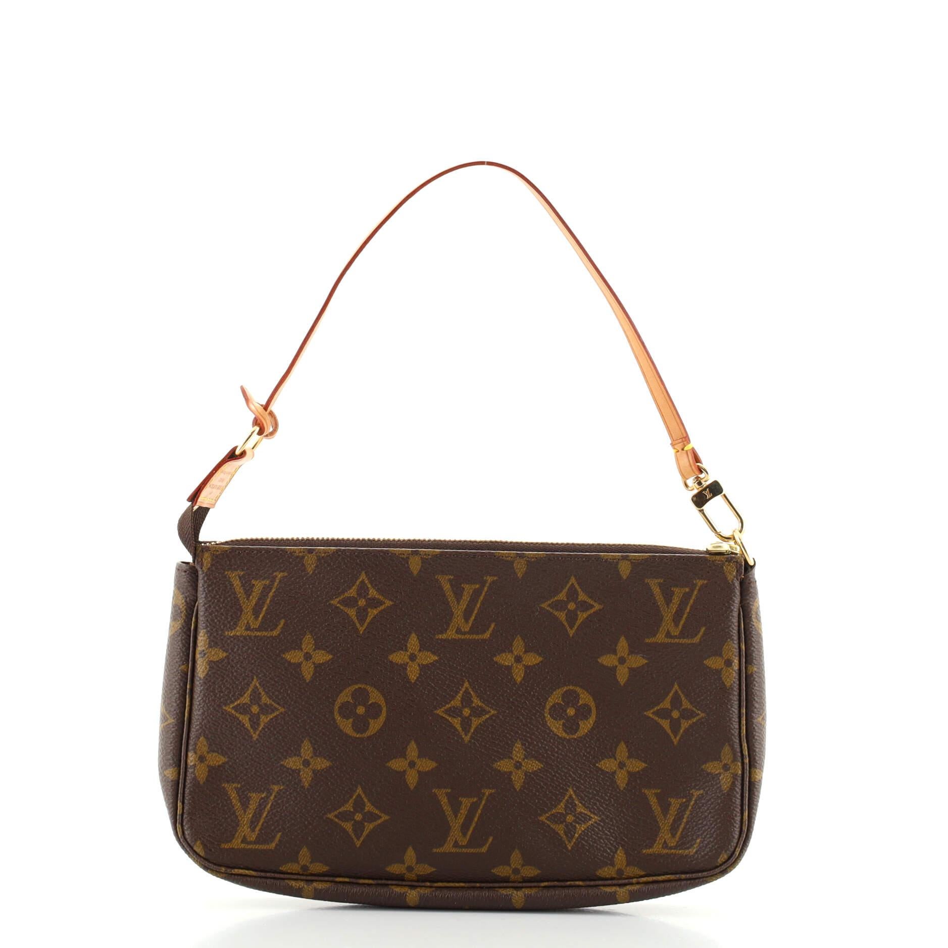 Black Louis Vuitton Pochette Accessoires Monogram Canvas