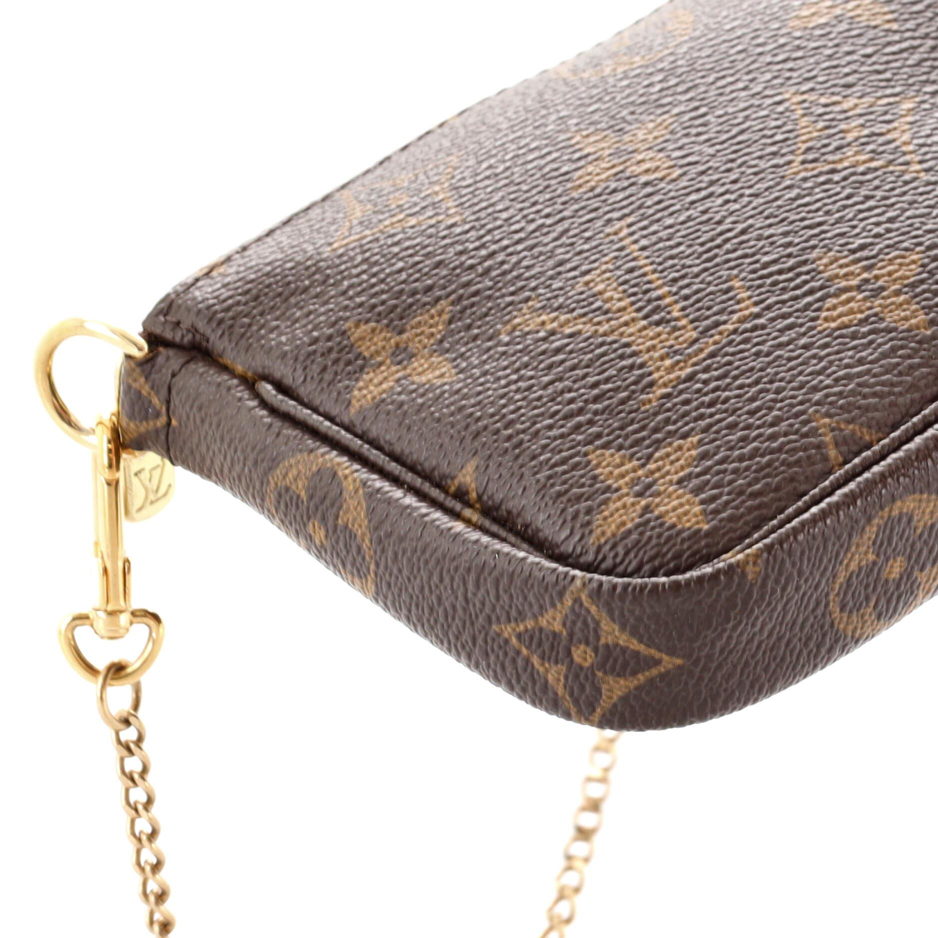 Louis Vuitton Pochette Accessoires Monogram Canvas Mini 1