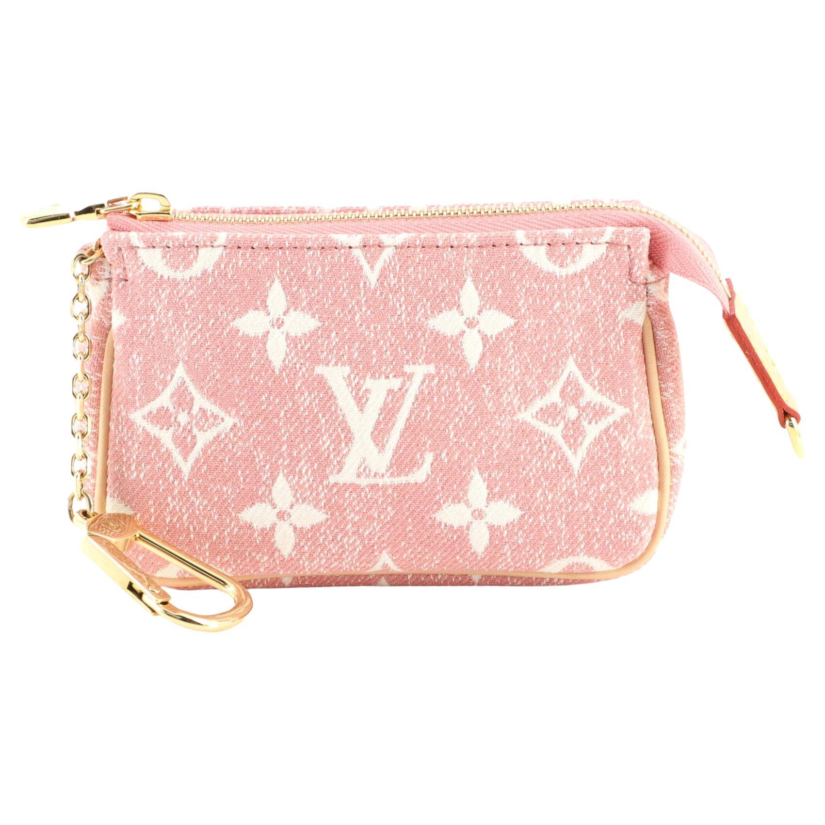 Louis Vuitton Limited Edition Silk Scarf Print PVC Pochette Monogram Pink -  Luxury In Reach