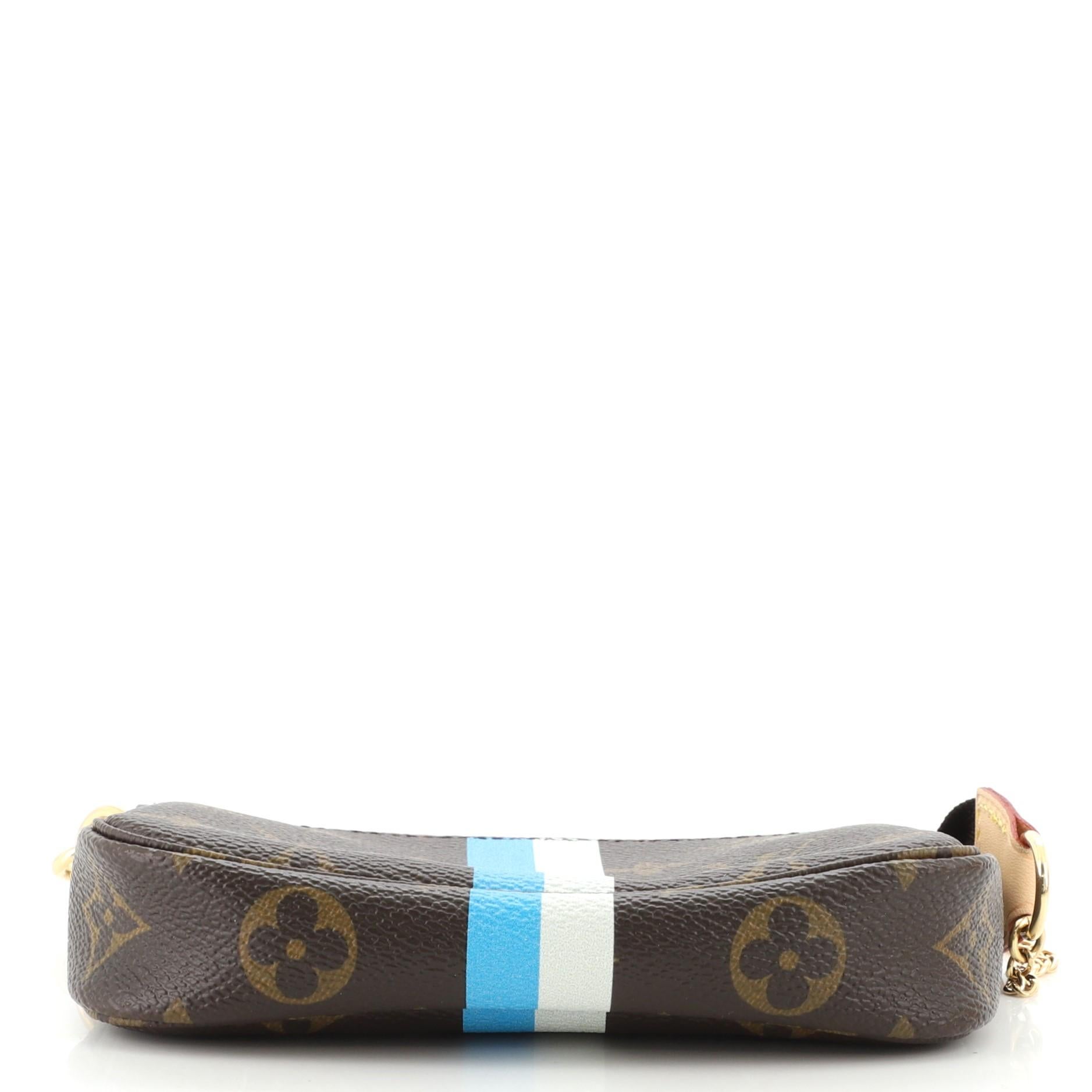 Louis Vuitton Louis Vuitton Pochette Accessoires My LV Heritage Monogramm Segeltuch Mini für Damen oder Herren