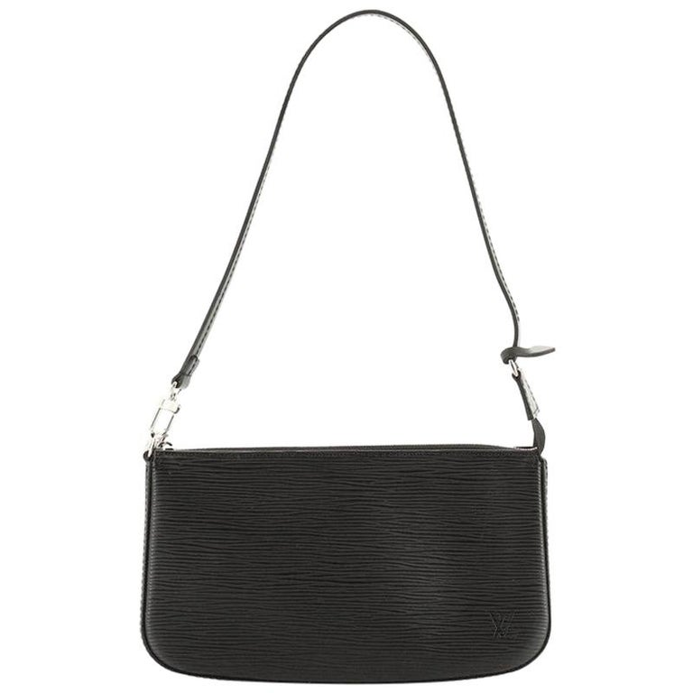 Louis Vuitton Pochette Accessoires Pouch in Black EPI Leather