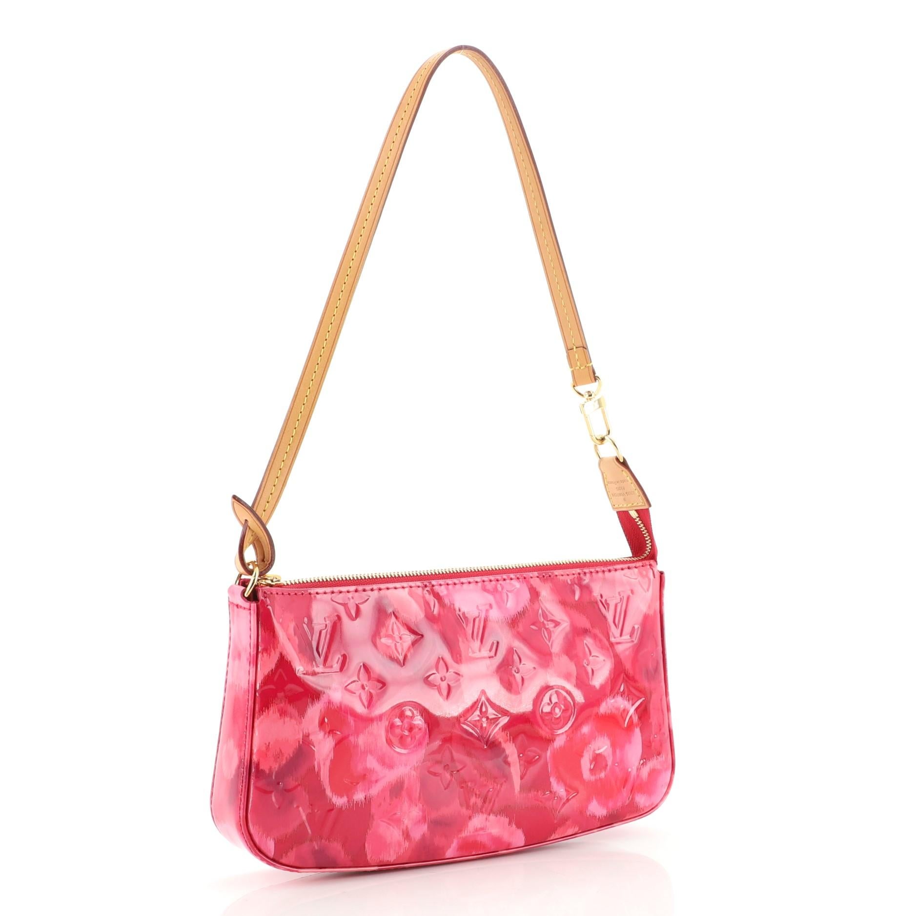 Louis Vuitton Pochette-Accessoires NM Limitierte Auflage mit Monogramm Vernis Ika (Rot)