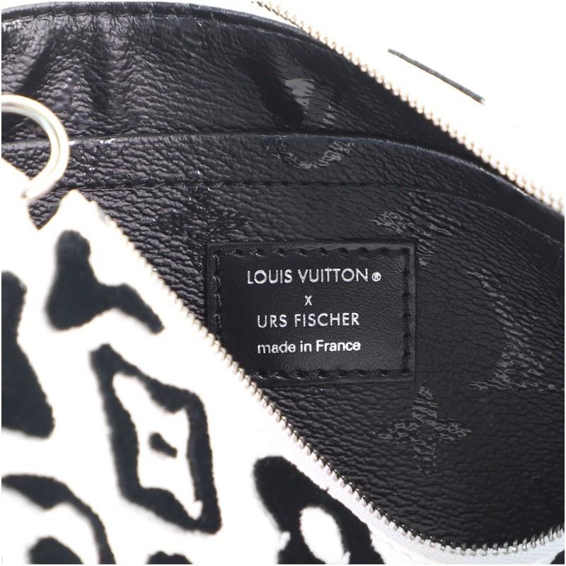 Gray Louis Vuitton Pochette Accessoires NM Limited Edition Urs Fischer Tufted 