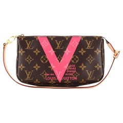 Louis Vuitton Bag With V - 4 For Sale on 1stDibs