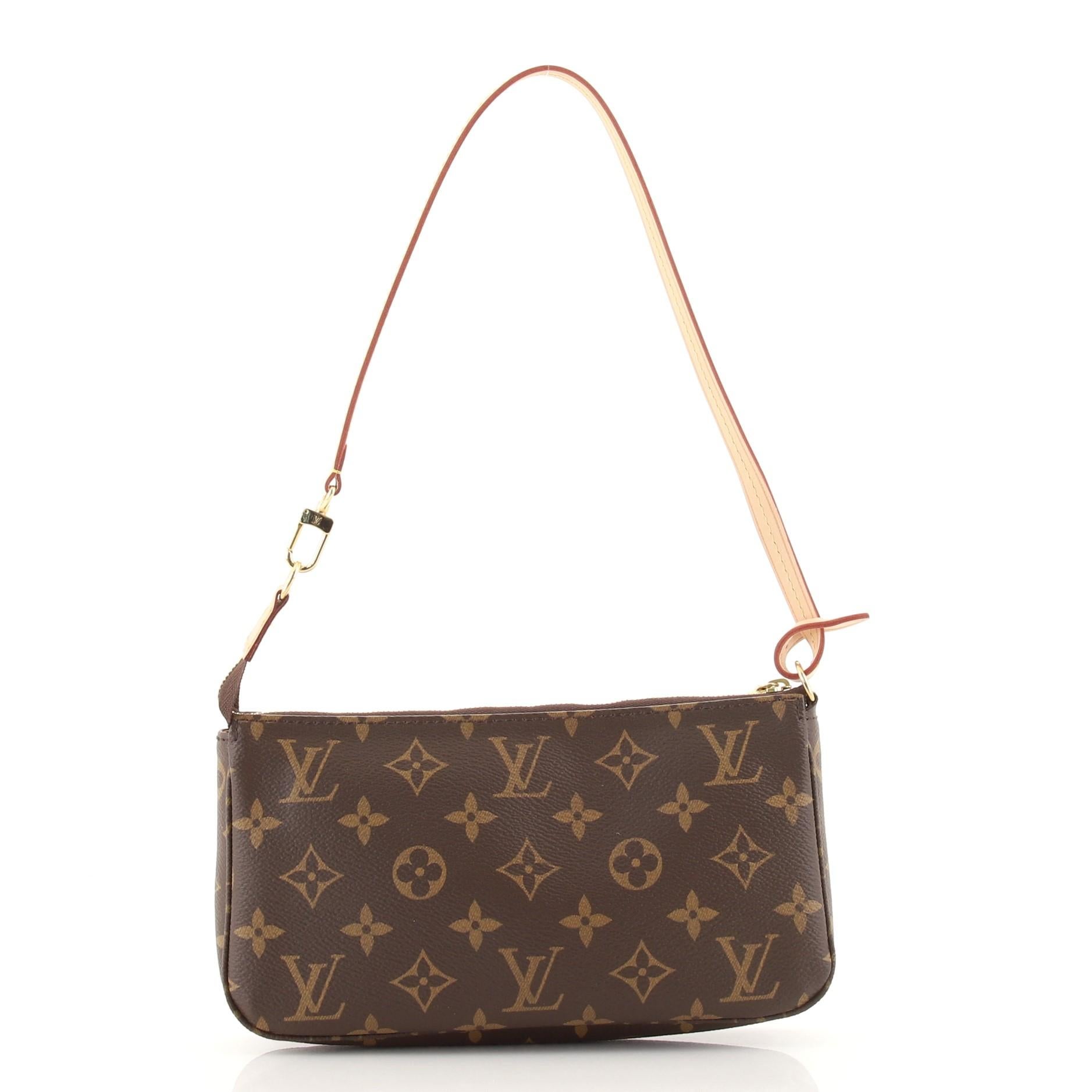 Louis Vuitton Louis Vuitton Pochette Accessoires NM Monogramm Segeltuch im Zustand „Gut“ in NY, NY
