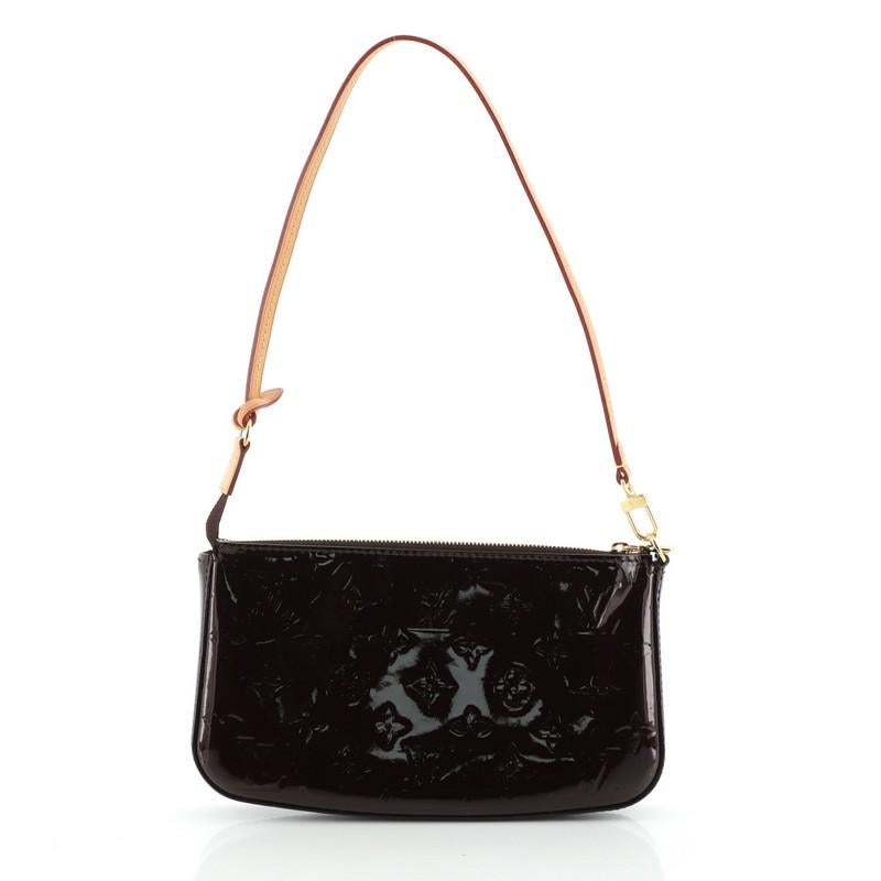 Black Louis Vuitton Pochette Accessoires NM Monogram Vernis