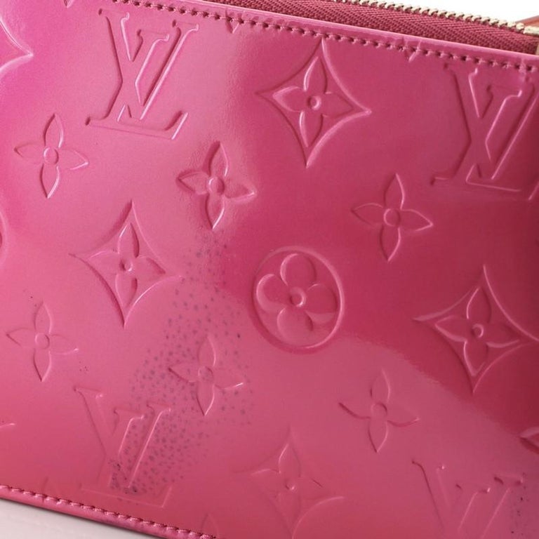 Louis Vuitton Limited Edition Pink Monogram Vernis Lexington Flower Pochette  Bag (VI0062) - The Attic Place