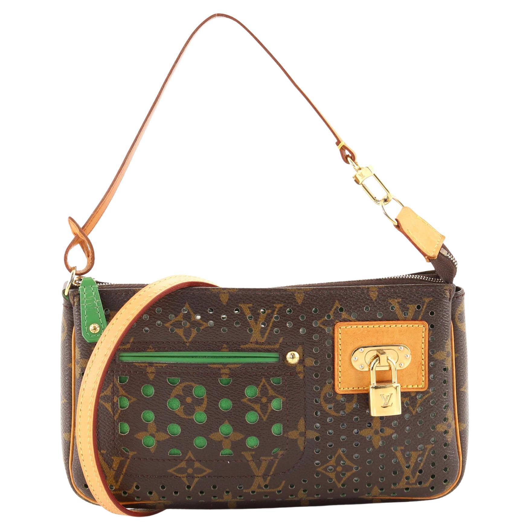 Louis Vuitton LV GHW Mini Pochette Accessoires Chain Shoulder Bag Monogram  Brown