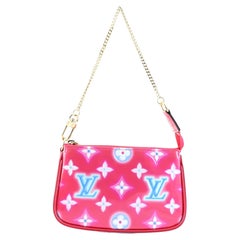 New in Box Louis Vuitton Escale Pink Pochette Bag at 1stDibs