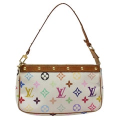 Louis Vuitton Pochette Accessoires White Multicolormonogram Blanc 869579 Multico