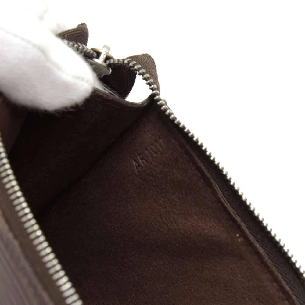 Louis Vuitton Pochette Accessories Moca Epi Leather Hand Bag 3