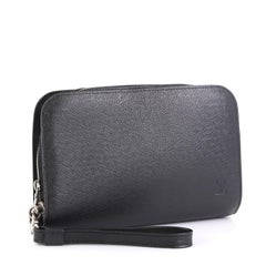 Louis Vuitton Pochette Baikal Clutch Taiga Leather