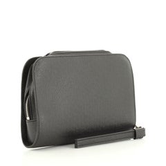 Louis Vuitton Pochette Baikal Clutch Taiga Leather