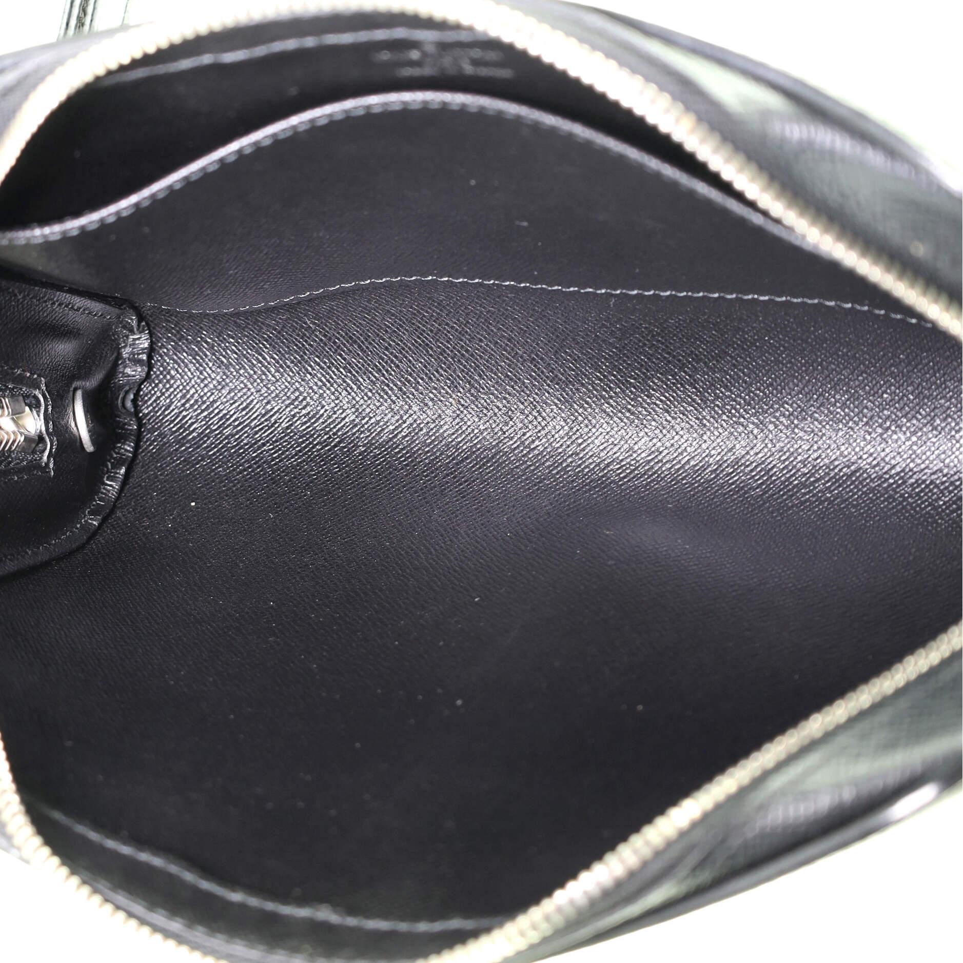 Women's or Men's Louis Vuitton Pochette Baikal Clutch Taiga Leather