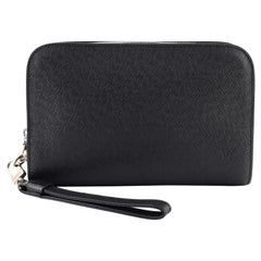 Louis Vuitton Pochette Baikal Clutch Taiga Leather