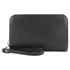 Louis Vuitton Pochette Baikal Clutch Taiga Leather