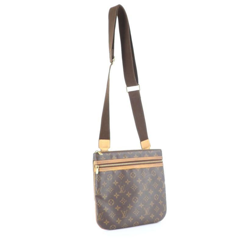 Louis Vuitton Vintage Brown Monogram Pochette Bosphore Canvas Crossbody Bag, Best Price and Reviews