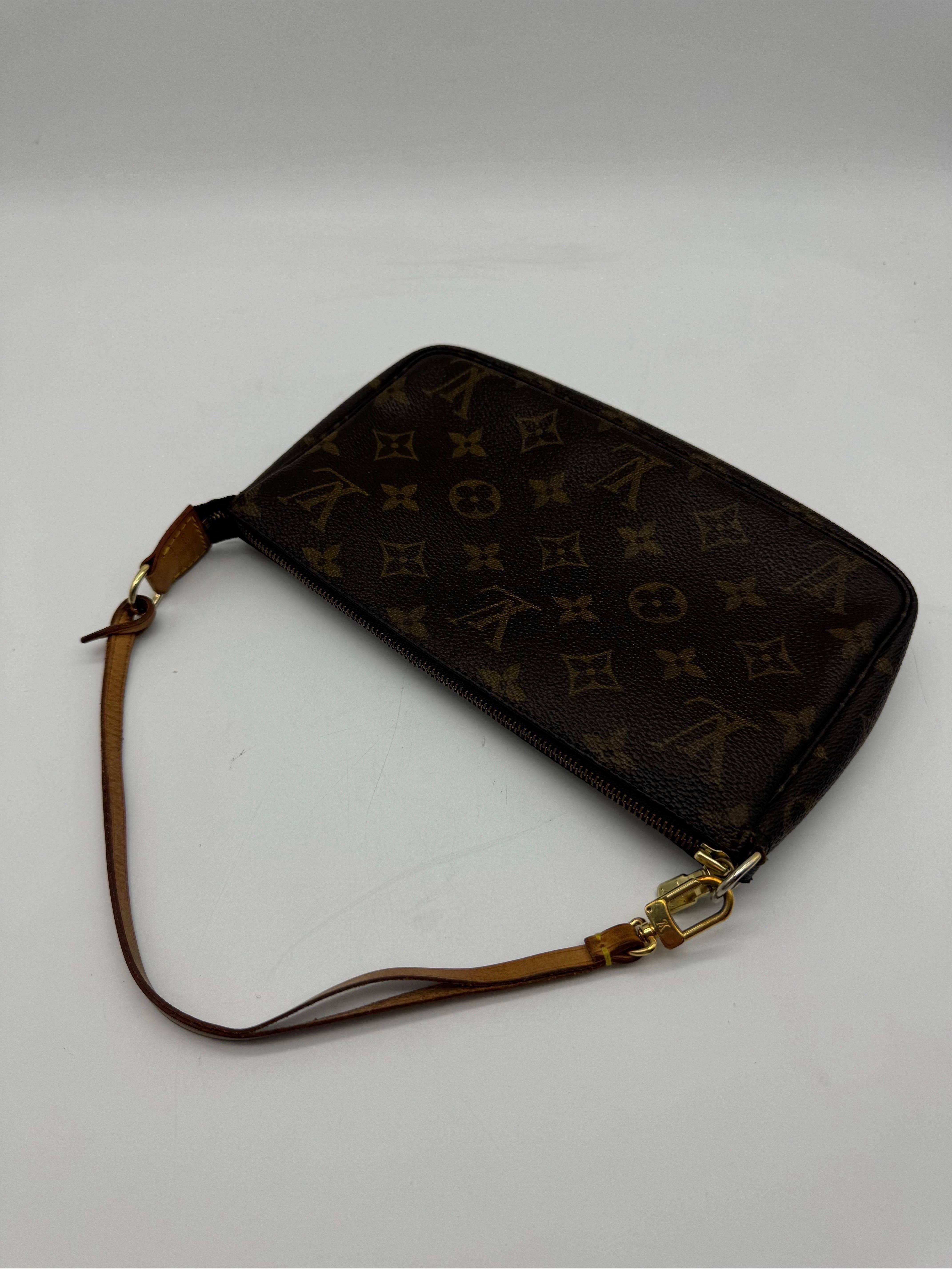 Canvas Louis Vuitton Pouch Accessories Condition: Good but used. A good but used item has been worn and possibly washed, but is in good condition and well cared for. The item has visible signs of wear, but the imperfections are minor. These must be