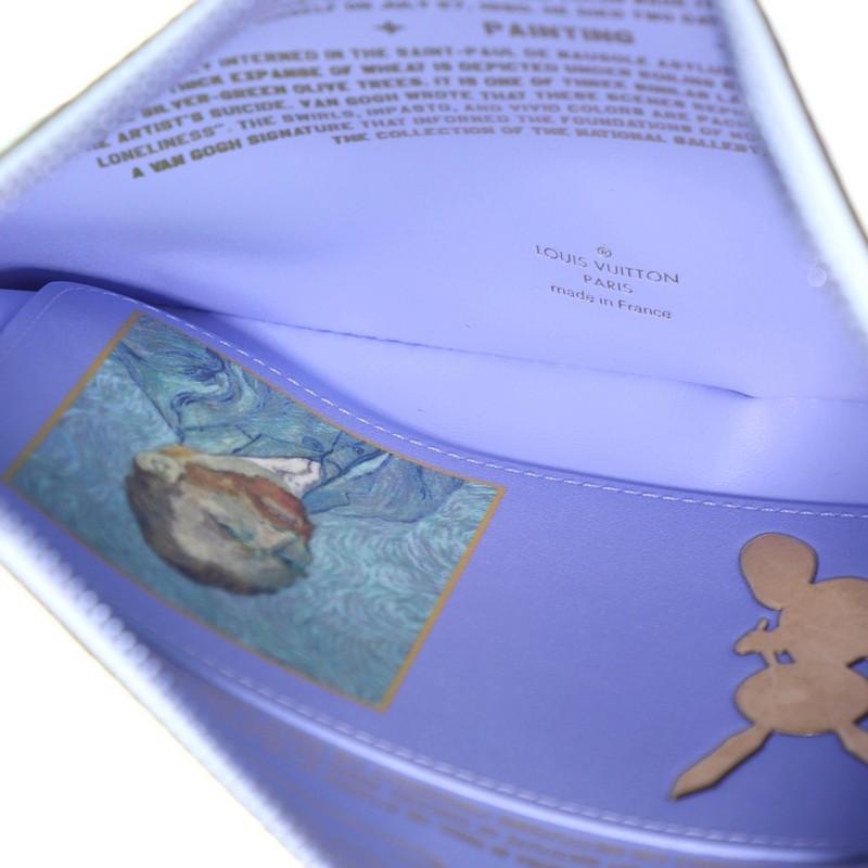 Gray Louis Vuitton Pochette Clutch Limited Edition Jeff Koons Van Gogh Print Canvas