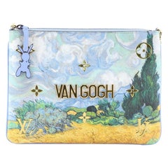 Louis Vuitton Pochette Clutch Limited Edition Jeff Koons Van Gogh Print Canvas