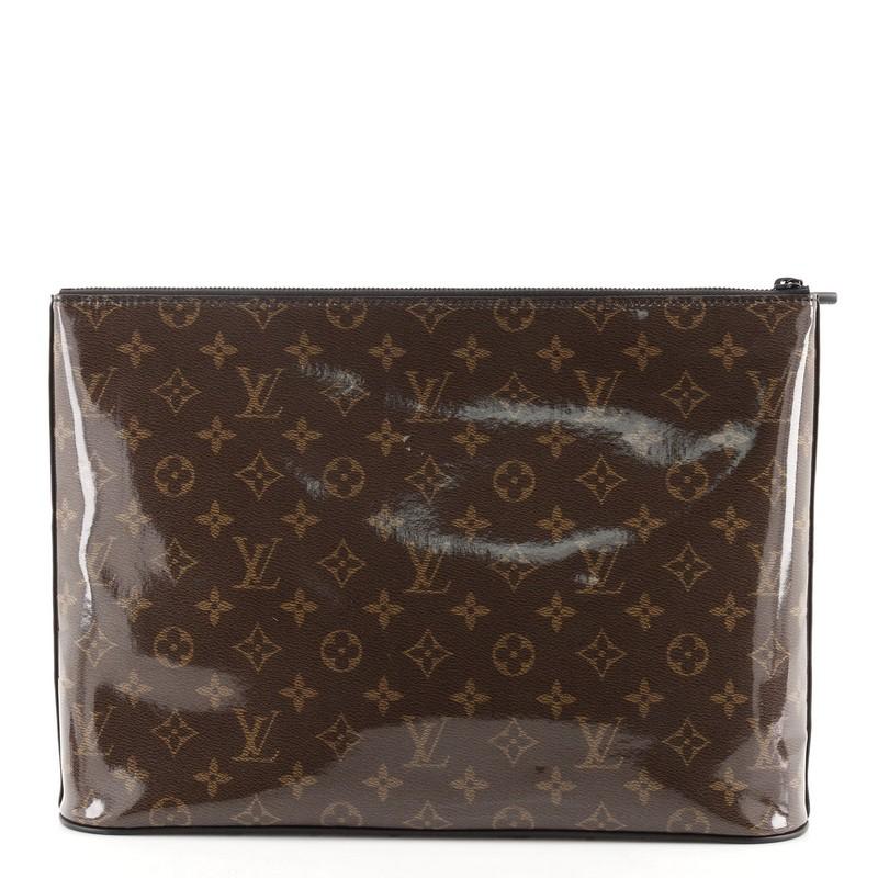 Black Louis Vuitton Pochette Cosmos Limited Edition Monogram Glaze Canvas