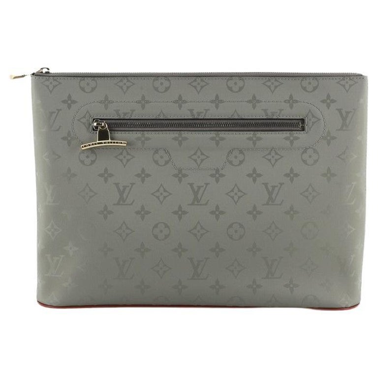 Louis Vuitton Grey Titanium Canvas and Leather Cosmos ID Holder For Sale at  1stDibs
