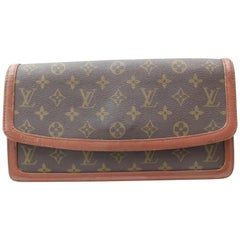 Louis Vuitton Pochette Dame Gm Envelope 869290 Brown Coated Canvas Clutch