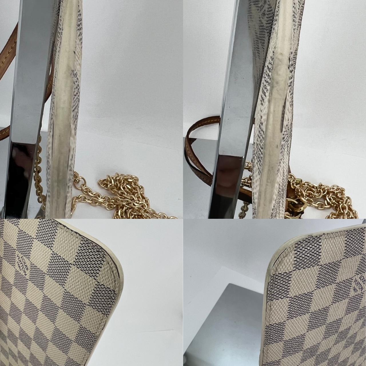 LOUIS VUITTON Pochette Damier Azur Clutch Crossbody Bag from NEVERFULL  2