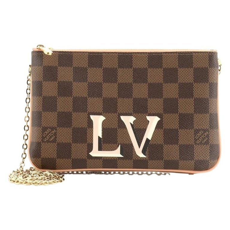 Louis Vuitton® Double Zip Pochette  Wallets for women, Leather, Louis  vuitton