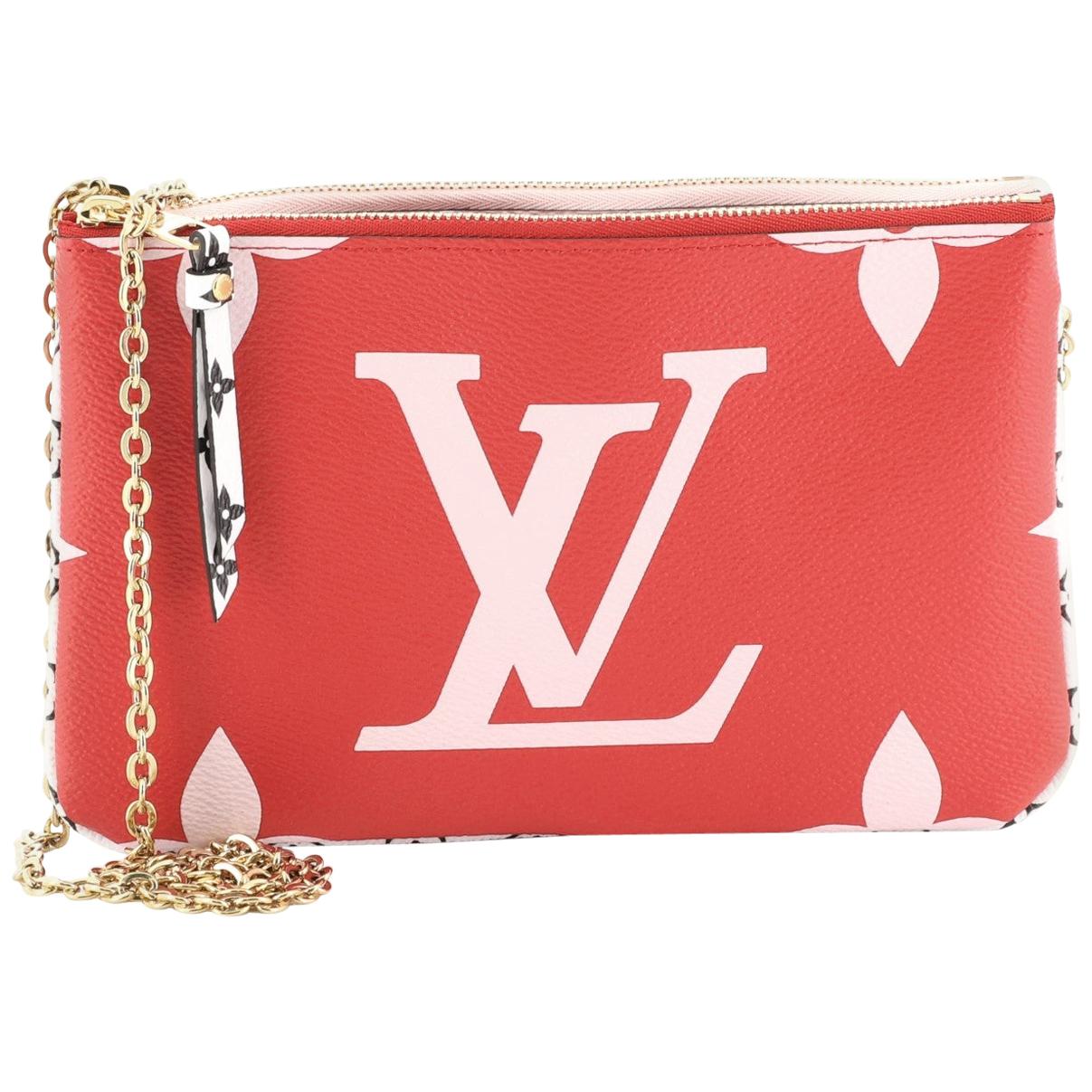 Louis Vuitton Pochette Double Zip Limited Edition Colored Monogram Gian