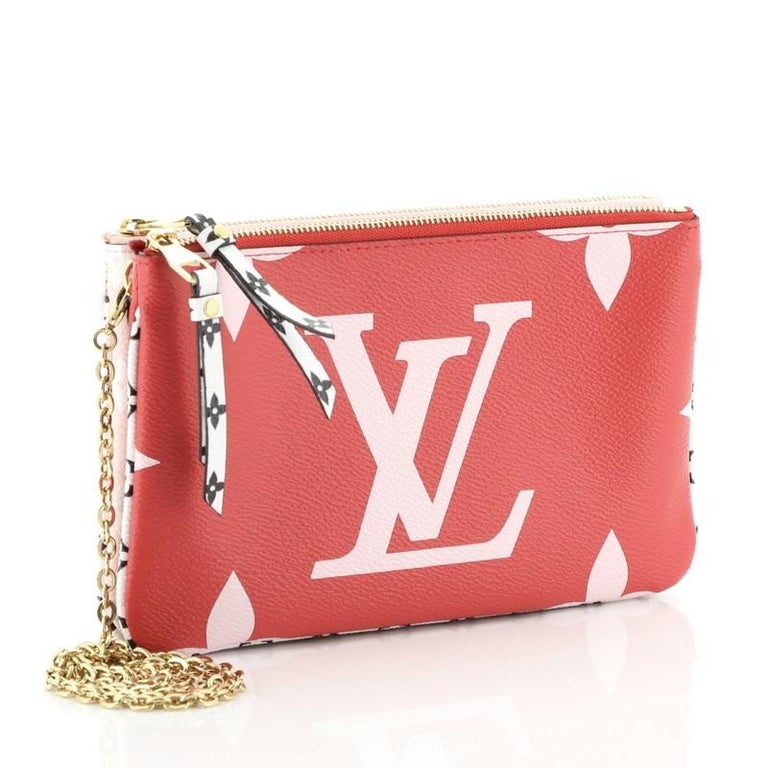 Louis Vuitton Pochette Double Zip Limited Edition Colored Monogram