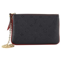 Louis Vuitton Pochette Doppelter Reißverschluss Monogramm Empreinte Leder