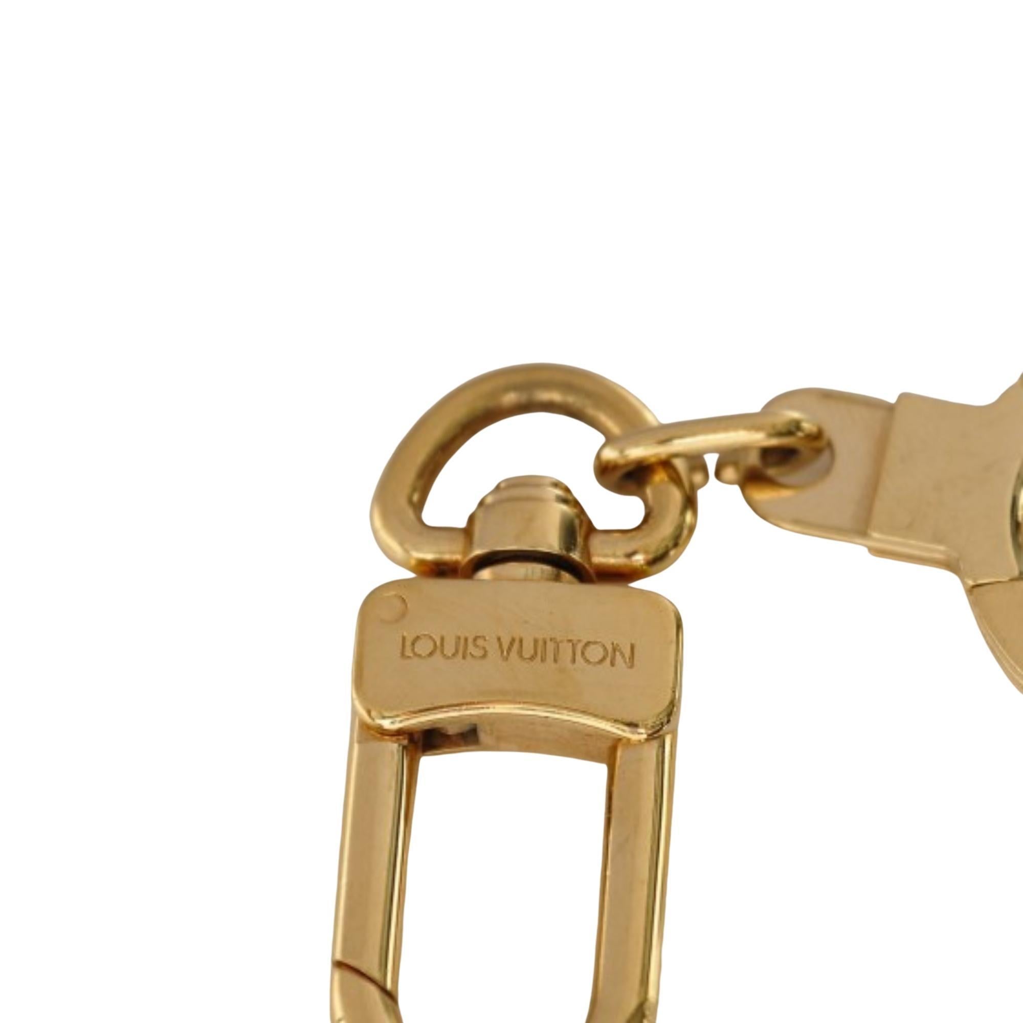 louis vuitton pochette extender key ring chain gold