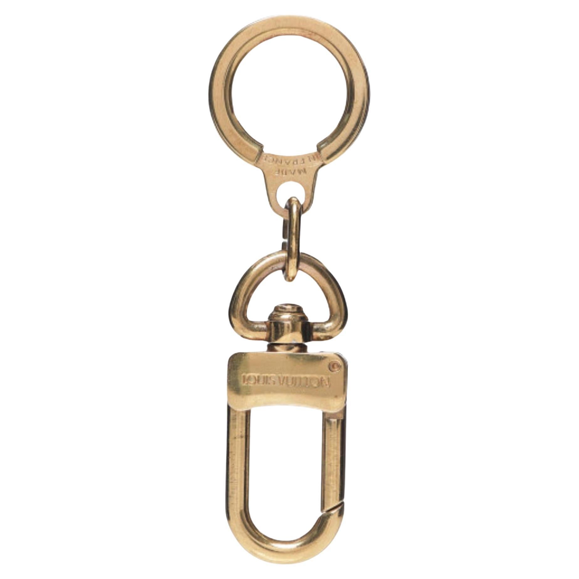 gold lv keychain