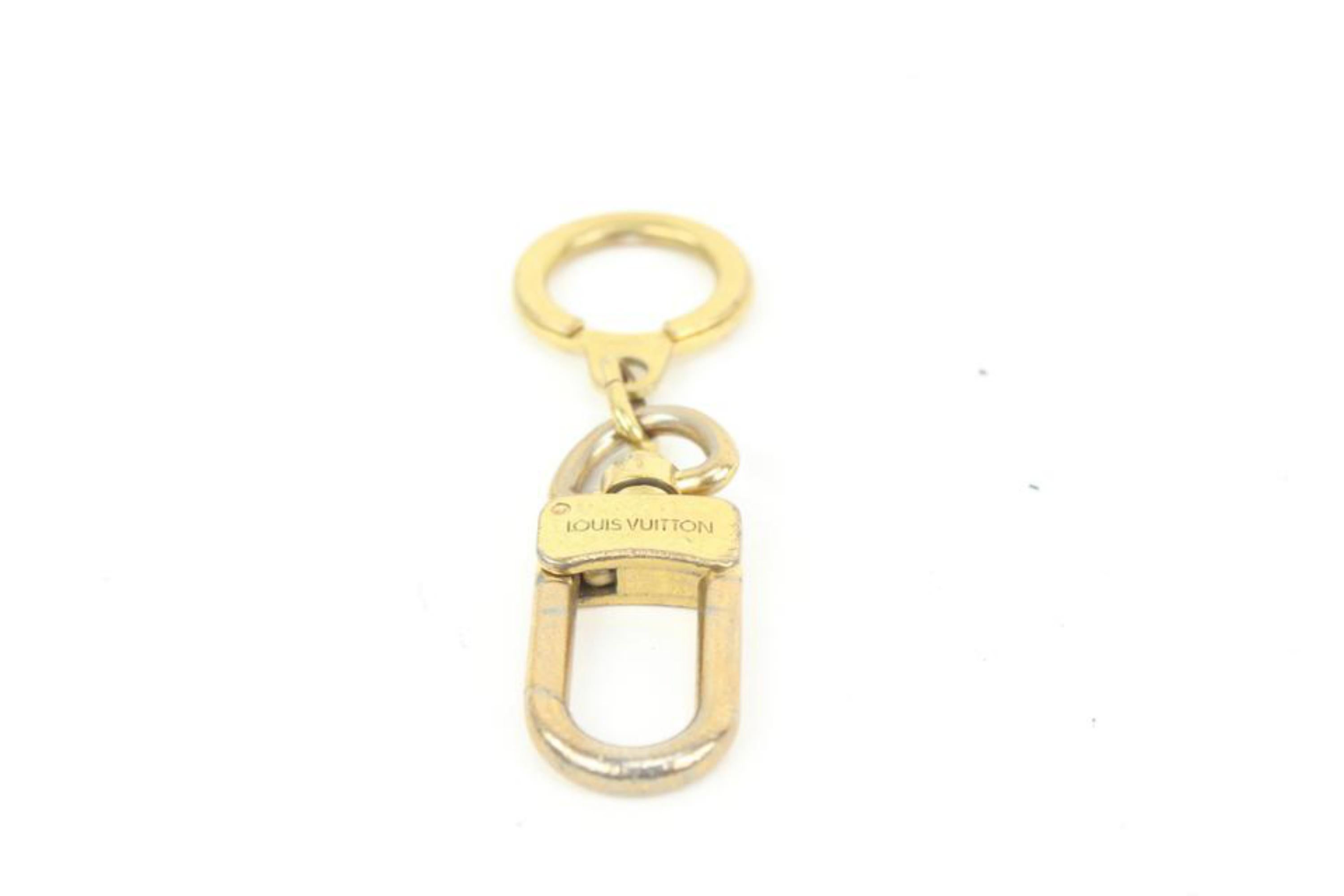 Louis Vuitton Louis Vuitton Pochette Verlängerter Schlüsselanhänger Gold 13lk426s im Angebot 4