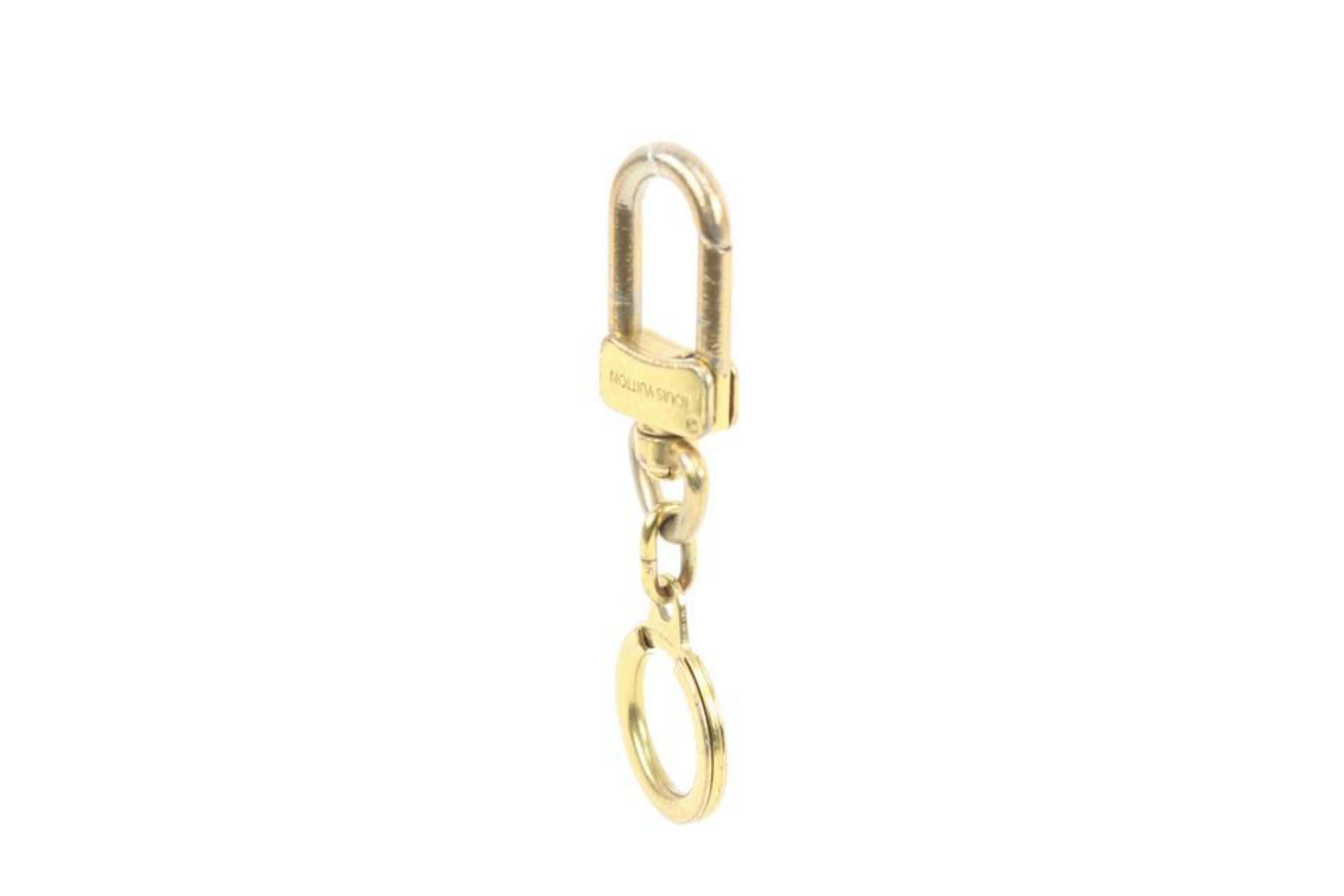 Louis Vuitton Louis Vuitton Pochette Verlängerter Schlüsselanhänger Gold 13lk426s im Angebot 5