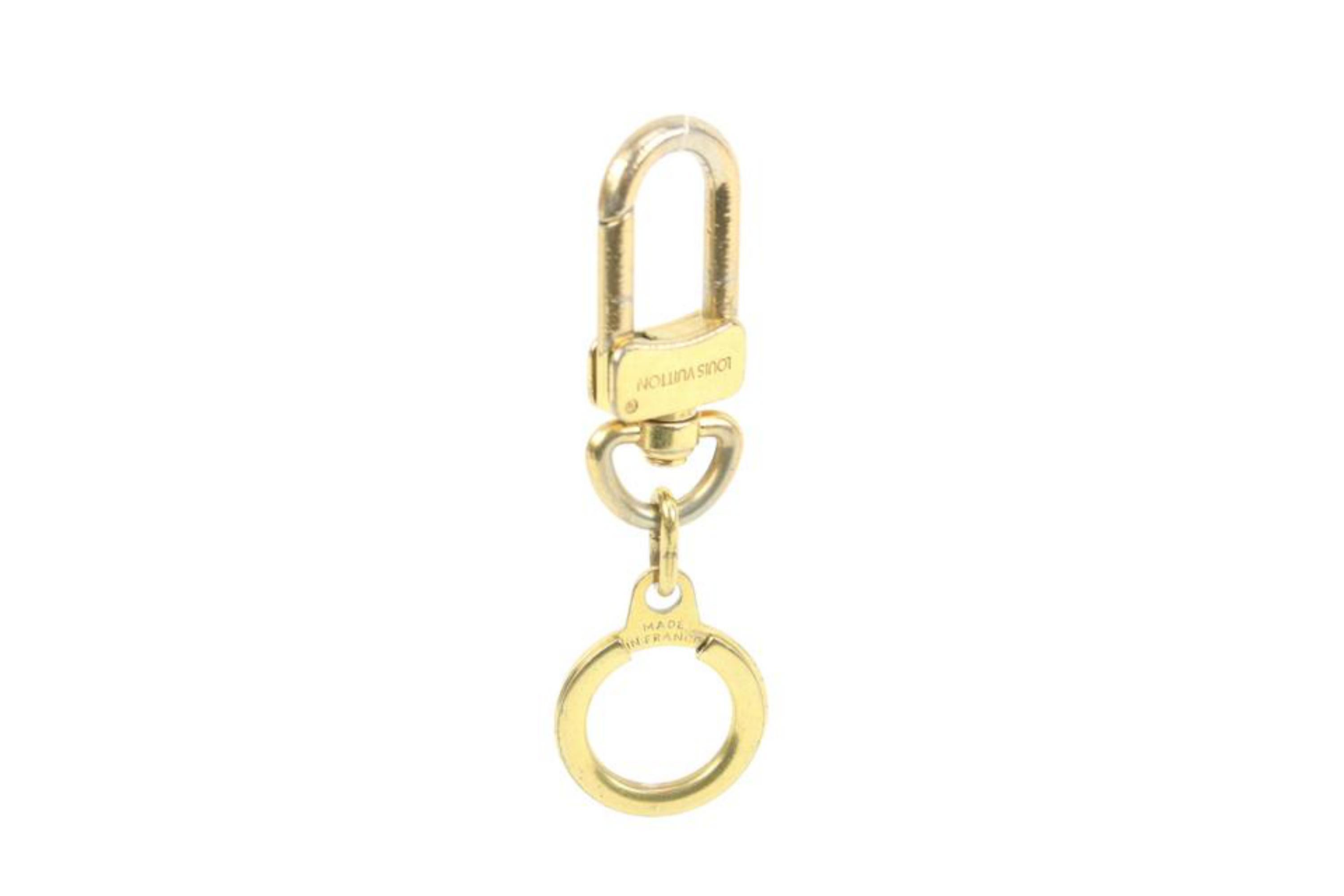 Women's or Men's Louis Vuitton Pochette Extender Key Ring Gold 13lk426s For Sale
