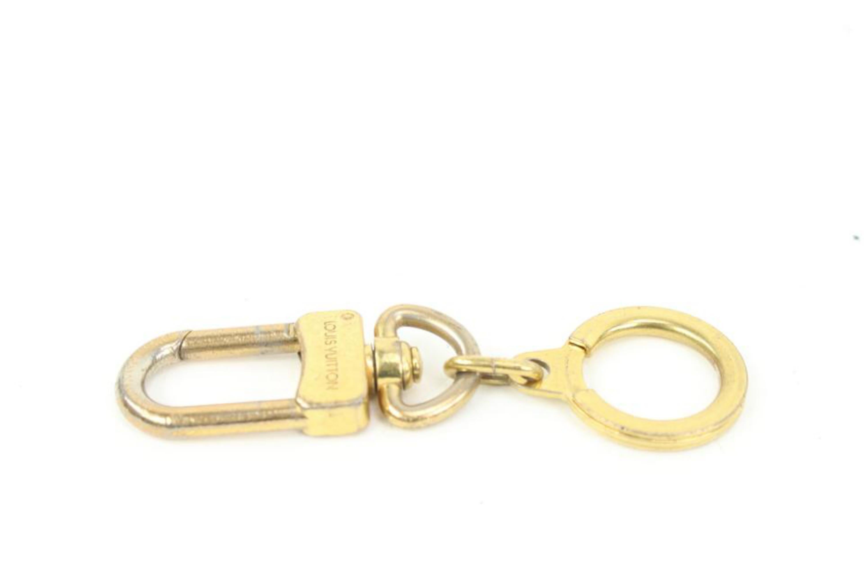 Louis Vuitton Pochette Extender Key Ring Gold 13lk426s For Sale 2
