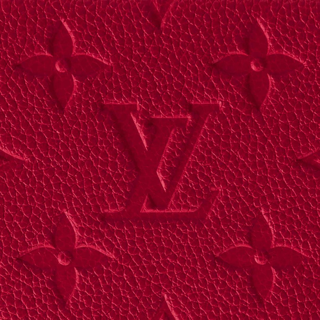 Louis Vuitton Pochette Félicie Colours Scarlet Monogram Empreinte Leather 2