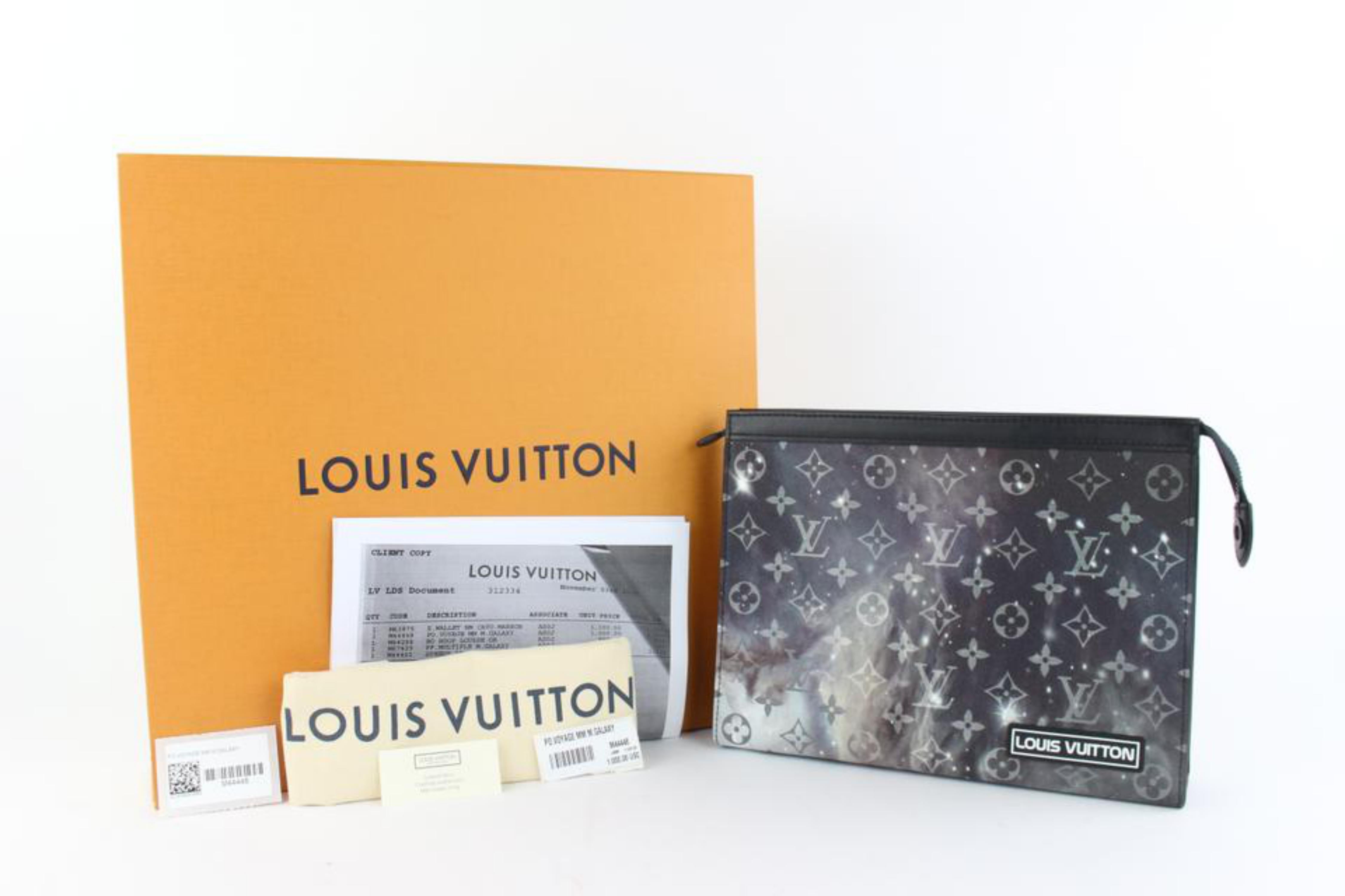 Louis Vuitton Monogram Titanium Canvas Pochette Voyage MM