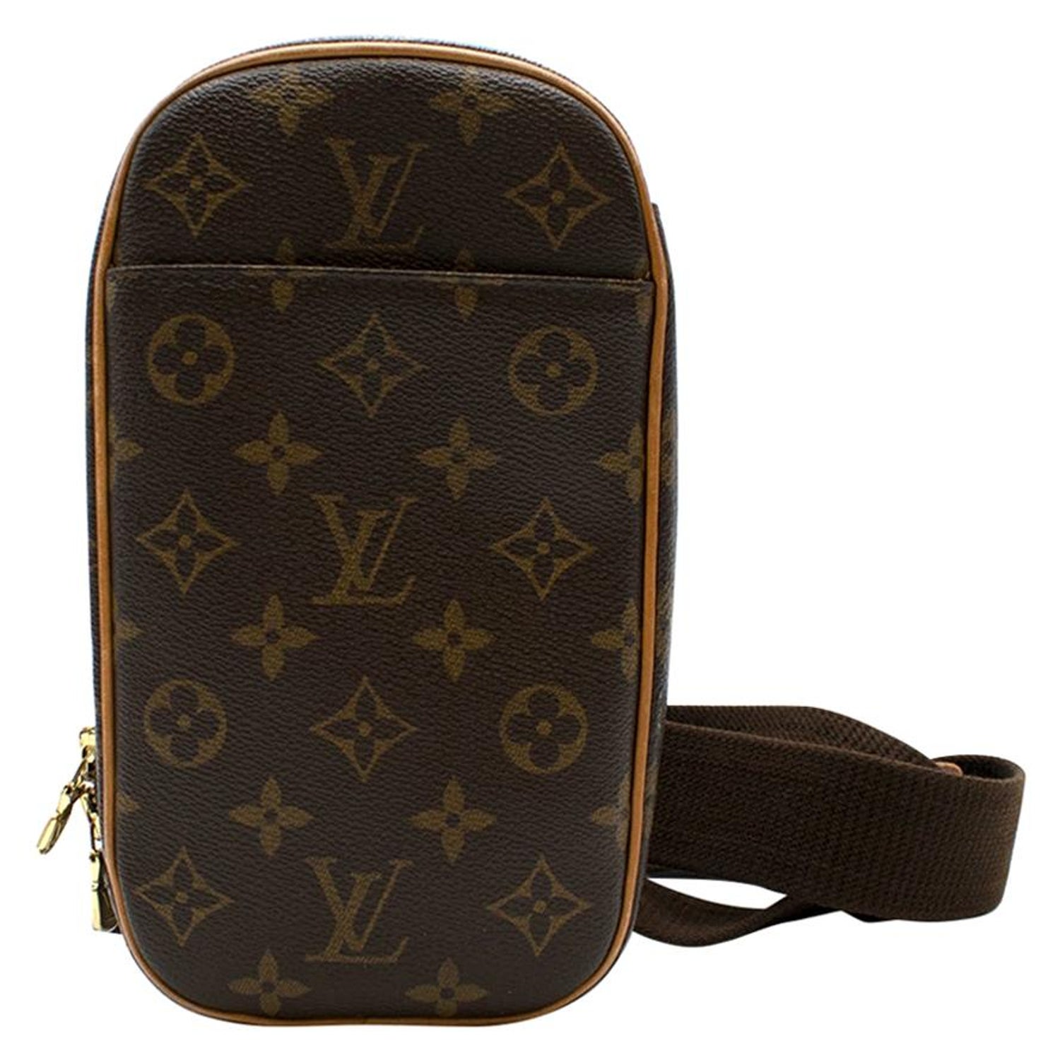 Auth Louis Vuitton Damier Pochette Gange Body Bag Crossbody Bag