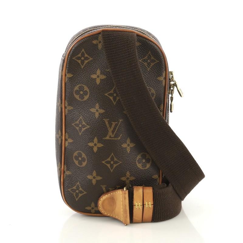 Black Louis Vuitton Pochette Gange Monogram Canvas