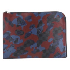 Louis Vuitton Pochette Jour Limited Edition Camouflage Damier Cobalt GM