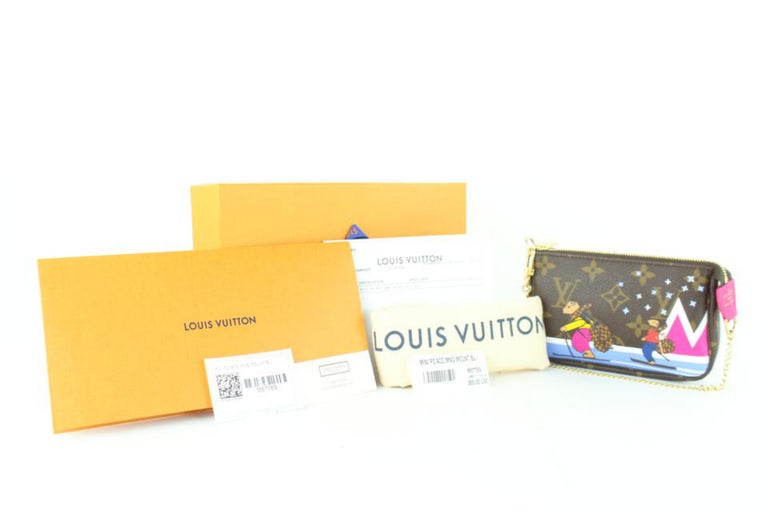 Louis Vuitton Pochette Limited Ski Polar Bear Pink Mini Accesoires