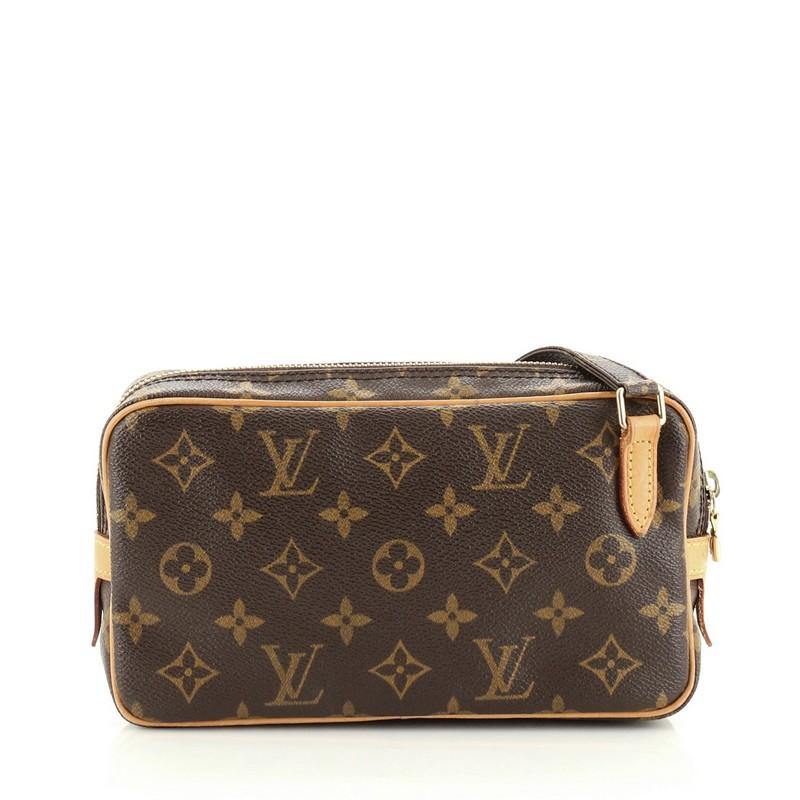 Black Louis Vuitton Pochette Marly Bandouliere Bag Monogram Canvas