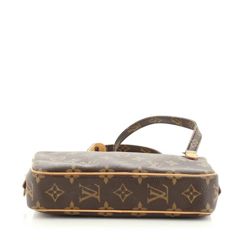 Louis Vuitton Pochette Marly Bandouliere Bag Monogram Canvas In Good Condition In NY, NY
