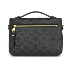 Louis Vuitton Pochette Métis Black Monogram Empreinte Leather with Gold HW 2017
