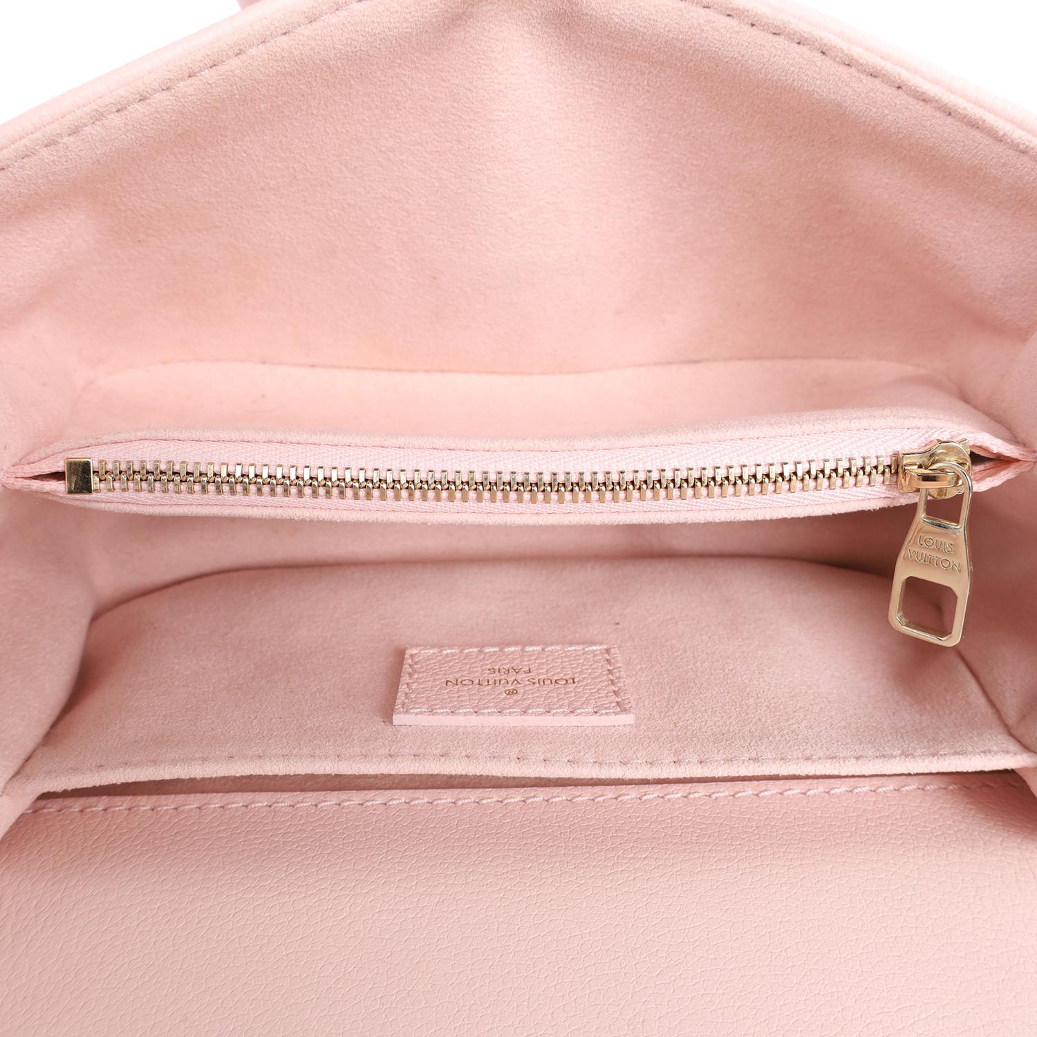 Louis Vuitton Pochette Métis East West Leather Pink 6